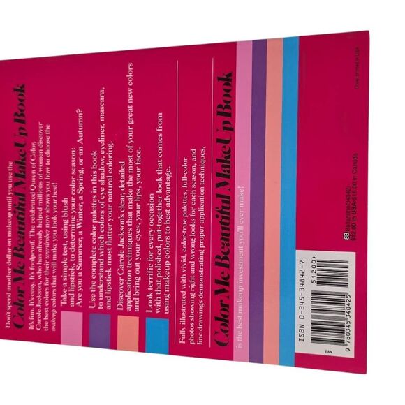 Color Me Beautiful MakeUp Book by Carole Jackson - Picture 3 of 4